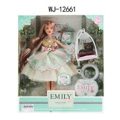 Кукла ABtoys Emily Мятная серия с подвесными качелями и аксессуарами 30см