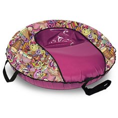 Санки надувные Тюбинг оксфорд ICE CREAM COMFORT автокамера, диаметр 107 см ТяниТолкай