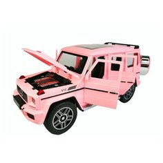 Машинка металлическая инерционная "Мерседес Гелендваген G" 1:24 (Розовый) XLG