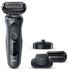Бритва сетчатая Braun Series 6 60- N4820cs реж. эл.3 питан. аккум. черный
