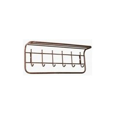 Вешалка настенная металл. с полкой 80см (6 рож.антик)///29154 ЗМИ