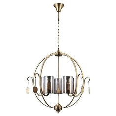 Lumien Hall Подвесная люстра Lumien Hall Илис 3303/5H-AB-SNGD-CGC Люмьен Холл
