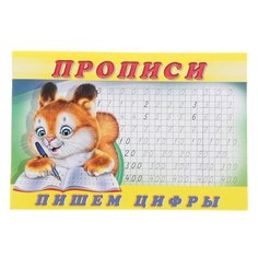 Раскраска-пропись «Пишем цифры» Flamingo
