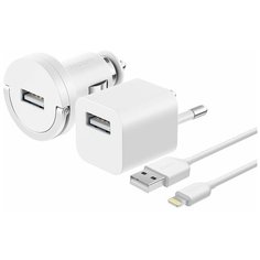 Зарядный комплект Deppa 11102, серебристый