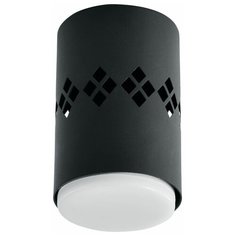 Светильник потолочный Feron HL351 12W, 220V, GX53 и подсветка 4000K, черный