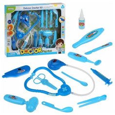 Набор доктора Наша Игрушка 12 предметов, свет, звук, коробка (EG021)