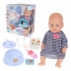 Игр.наб. Мой малыш, в компл. кукла-пупс 40см,пьет,писает,звук,предм.6шт.,эл.пит.AG13х3шт вх.в компл.,кор Наша Игрушка