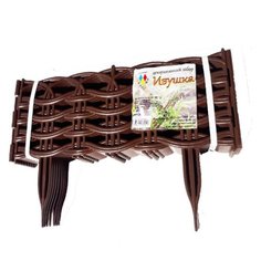 Забор декоративный "Ивушка" тёмно-коричневый Дачная мозаика