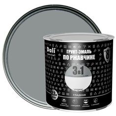 Эмаль по ржавчине 3 в 1 Dali гладкая цвет серебристый 2.2 кг
