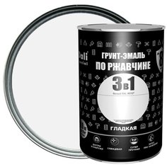 Эмаль по ржавчине 3 в 1 Dali гладкая цвет белый 0.9 кг