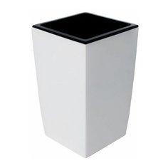 Кашпо для цветов со вставкой Жасмин, 1,5 л, белый, GARDENPLAST (65003)