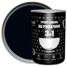 Эмаль по ржавчине 3 в 1 Dali гладкая цвет чёрный 0.9 кг