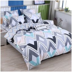 Комплект постельного белья сатин C492 2 спальное от Ситрейд, нав. 50х70 см