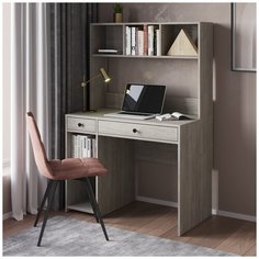 Lazurit Стол компьютерный Ането Дуб крафт серый