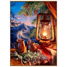 MILATO Алмазная мозаика «Таежный вечер», 21?29 см, 32 цвета