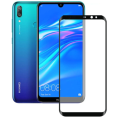 Защитное стекло Deppa 3D Full Glue для Huawei Y7 черный