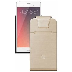 Чехол Deppa Flip Fold M для смартфонов 4.3-5.5, золотой