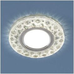 Встраиваемый точечный светильник с LED подсветкой Elektrostandard 2222 MR16 CL прозрачный