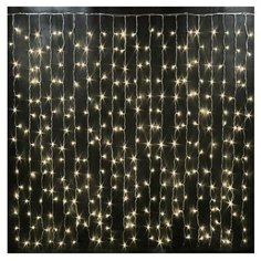 Гирлянда занавес Christmas Light штора на окно или стену, 1.5x1.5 м теплый белый