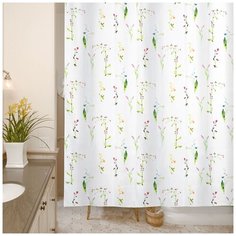 Штора для ванной WESS Meadow 180x200 белый