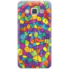 Cиликоновый чехол на Samsung Galaxy A3 / Самсунг А3 с принтом "Яркая мозаика" Gosso