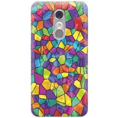 Cиликоновый чехол на ZTE Blade A910 / ЗТЕ Блейд А910 с принтом "Яркая мозаика" Gosso