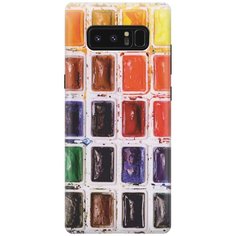 Cиликоновый чехол на Samsung Galaxy Note 8 / Самсунг Ноут 8 с принтом "Палитра красок" Gosso