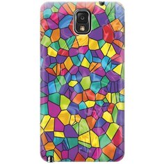 Силиконовый чехол на Samsung Galaxy Note 3 / Самсунг Ноут 3 с принтом "Яркая мозаика" Gosso