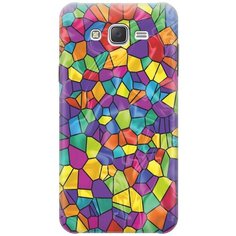 Силиконовый чехол на Samsung Galaxy J7 (2015) / Самсунг Джей 7 2015 с принтом "Яркая мозаика" Gosso