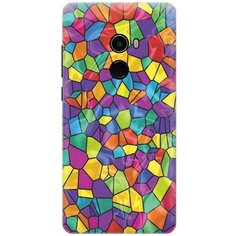 Силиконовый чехол на Xiaomi Mi Mix 2 / Сяоми Ми Микс 2 с принтом "Яркая мозаика" Gosso