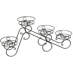 Подставка для цветов "фиалка 4" Медный Антик ЗМИ