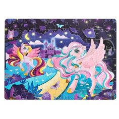 Puzzle Time Пазлы светящиеся «Сказочные пони», 88 деталей