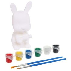 Школа талантов Набор для творчества «Раскрась игрушку. Зайчик»