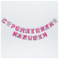 Гирлянда на люверсах Me to You "С рождением малышки", 250 см 3506979