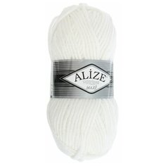 Пряжа ALIZE "Superlana Maxi", 100 м*100 г, 55 белая