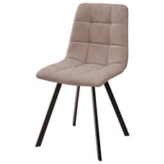 Комплект стульев M CITY Chilli Square, металл/искусственная кожа, 4 шт., цвет: серо-бежевый винтаж/черный