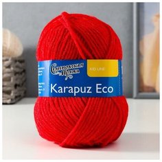 Пряжа Karapuz Eco (КарапузЭко) 1моток 90% акрил, 10% капрон 125м/50гр кармин (213) 1моток 2512979