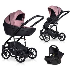 Коляска PACCO (3 в 1) (RIKO BASIC) 02 Pink (розовый-черный)