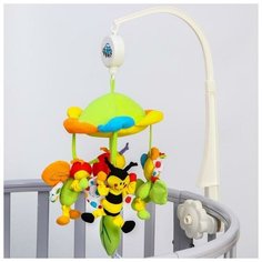 Мобиль музыкальный «Цветущий луг», заводной, мягкие игрушки 5570219 Canpol Babies