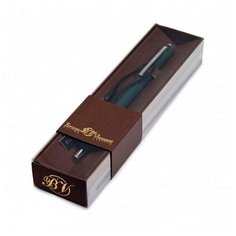 Ручка В футляре "PALERMO" автоматическая 0.7 ММ, синяя (зеленый корпус, коричневая коробка) Bruno Visconti