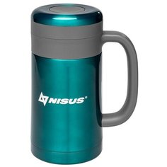 Термос- кружка с ручкой + ситечко 450мл (N. TMK- HBG-450-13) Nisus