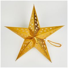 Светильник декоративный светодиодный подвесной Uniel Золотая звезда на батарейках