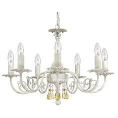 Люстра Lucia Tucci Lame 139.7 Antique White, E14, 420 Вт, кол-во ламп: 7 шт., цвет арматуры: белый