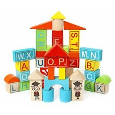 Деревянная игрушка Фабрика Фантазий 54381 Конструктор "Большой город"