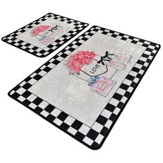 CHILAI HOME Комплект из 2 ковриков для ванной 60x100, 50x60 см 8682125927718