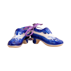 Статуэтка Сима-ленд Туфельки, 3 см белый/синий