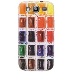 Cиликоновый чехол на Samsung Galaxy S3 / Самсунг С3 с принтом "Палитра красок" Gosso