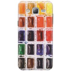 Силиконовый чехол на Samsung Galaxy J5 (2015) / Самсунг Джей 5 2015 с принтом "Палитра красок" Gosso