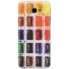 Силиконовый чехол на Samsung Galaxy J4+ / Самсунг Джей 4 плюс с принтом "Палитра красок" Gosso