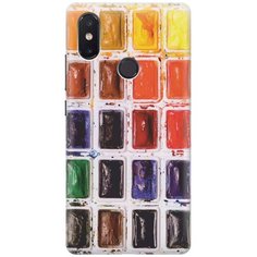 Силиконовый чехол на Xiaomi Mi 8 SE / Сяоми Ми 8 СЕ с принтом "Палитра красок" Gosso